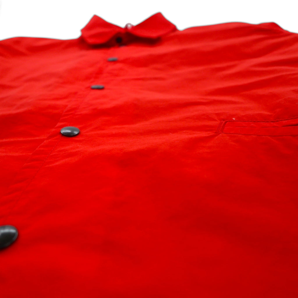 BROWN by 2-tacs Nylon Coach Jacket, Size M, Red, B20-J002, Chin Strap, Snap Buttons, Made in Japan