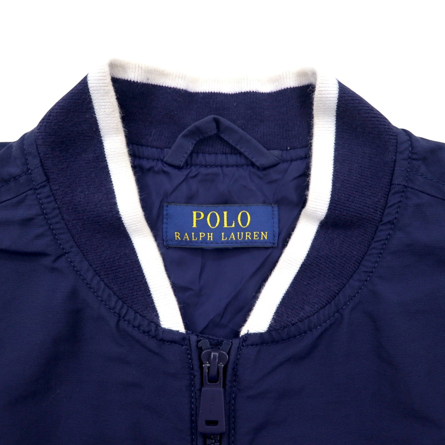 POLO RALPH LAUREN スウィングトップ ブルゾン S ネイビー コットン スモールポニー 刺繍