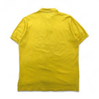 Polo by Ralph Lauren 90s Polo Shirt, Size L, Yellow Cotton, Pique, Small Pony Embroidery