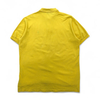Polo by Ralph Lauren 90年代 ポロシャツ L イエロー コットン 鹿の子 スモールポニー刺繍