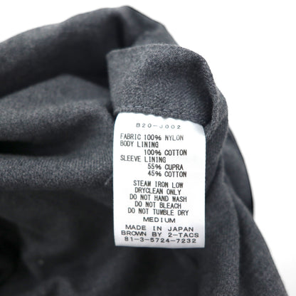 BROWN by 2-tacs ナイロン コーチジャケット M レッド B20-J002 チンストラップ スナップボタン 日本製