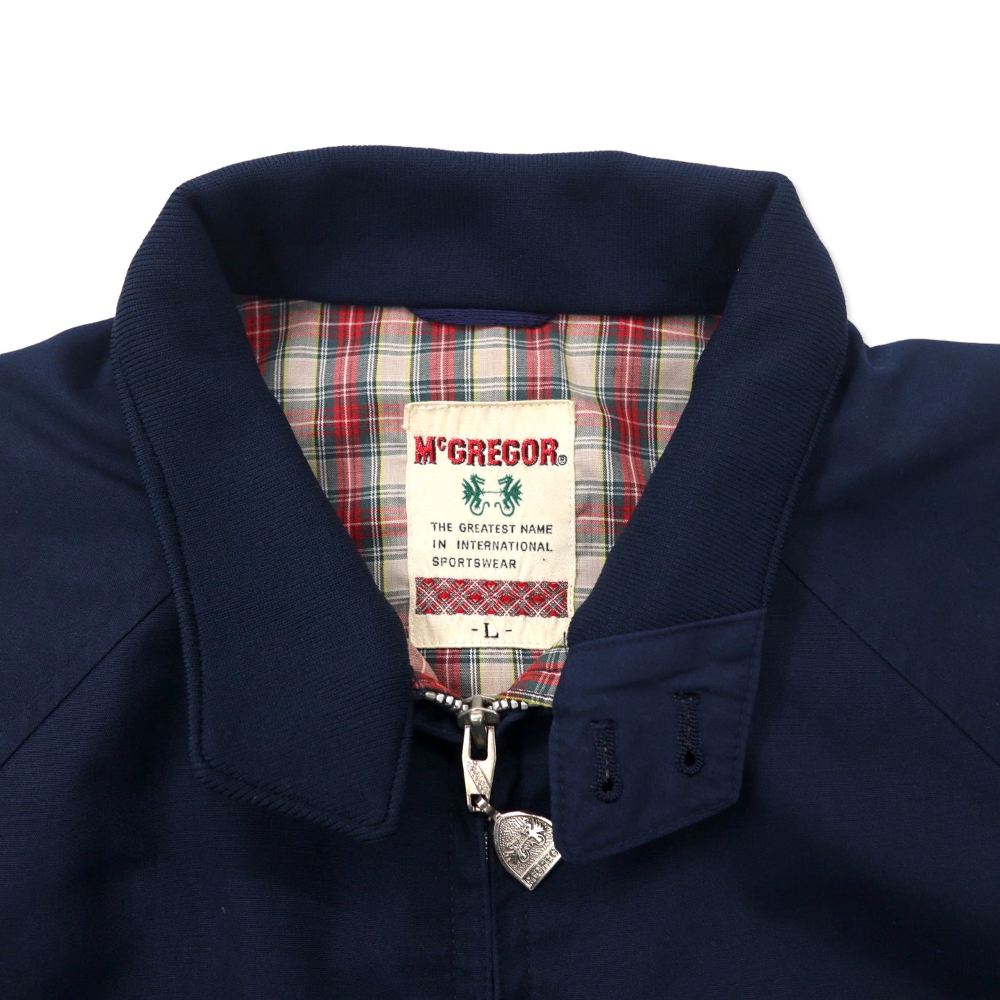 McGREGOR 90's Swing Top Dorizler Jacket L Navy Polyester Cotton 