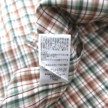 Ralph Lauren 90年代 ボタンダウン シャツ L ブラウン チェック スモールポニー刺繡