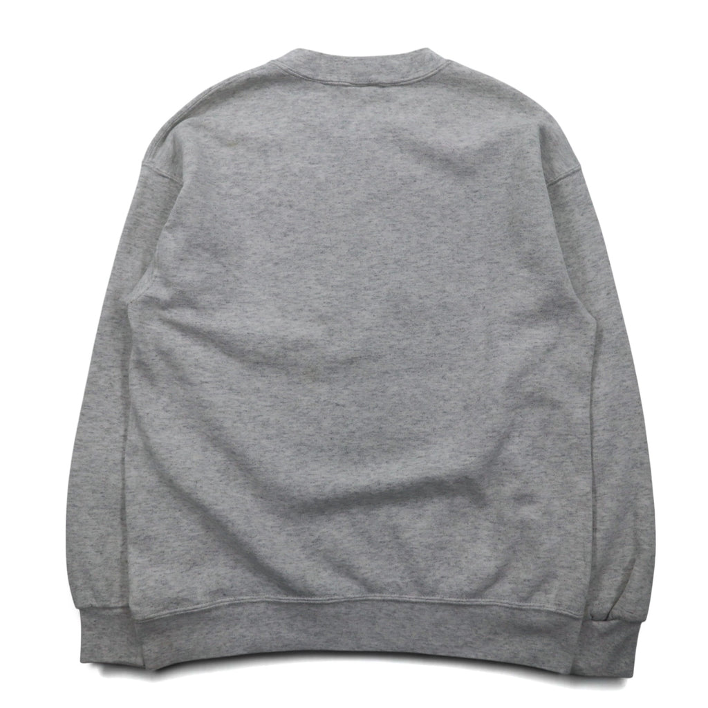 Made in USA 90s NUTMEG MILLS College Print Sweatshirt M Grey Fleece Lining WEST VIRGINIA
