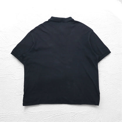 Polo by Ralph Lauren ポロシャツ 2XL BIG ブラック コットン スモールポニー刺繍 ビッグサイズ スリランカ製