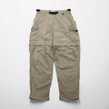 REI Convertible 2-Way Cargo Shorts, Size L, Beige, Nylon, Waterproof, Slits, Zippered Legs