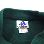 adidas 00s Logo Embroidered Sweatshirt, S, Green, Cotton, Made in Turkey