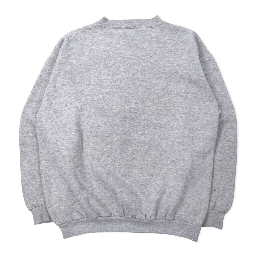 90s LOGO7 NFL Print Sweatshirt L Grey Cotton SUPER BOWL