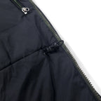 LLBean Mountain Parka L Khaki Nylon Retractable Hood Logo Embroidery Double Zip Drawstring Thinsulate Padding OUK65