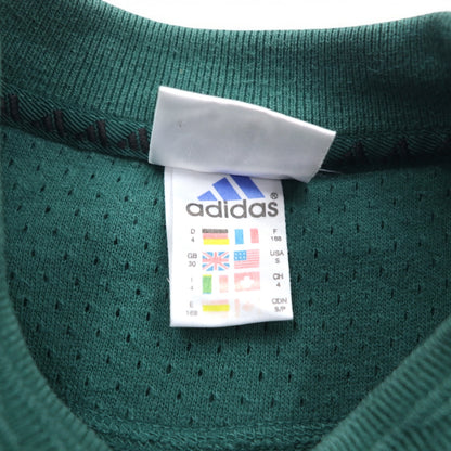 adidas 00年代 ロゴ刺繍 スウェット S グリーン コットン トルコ製