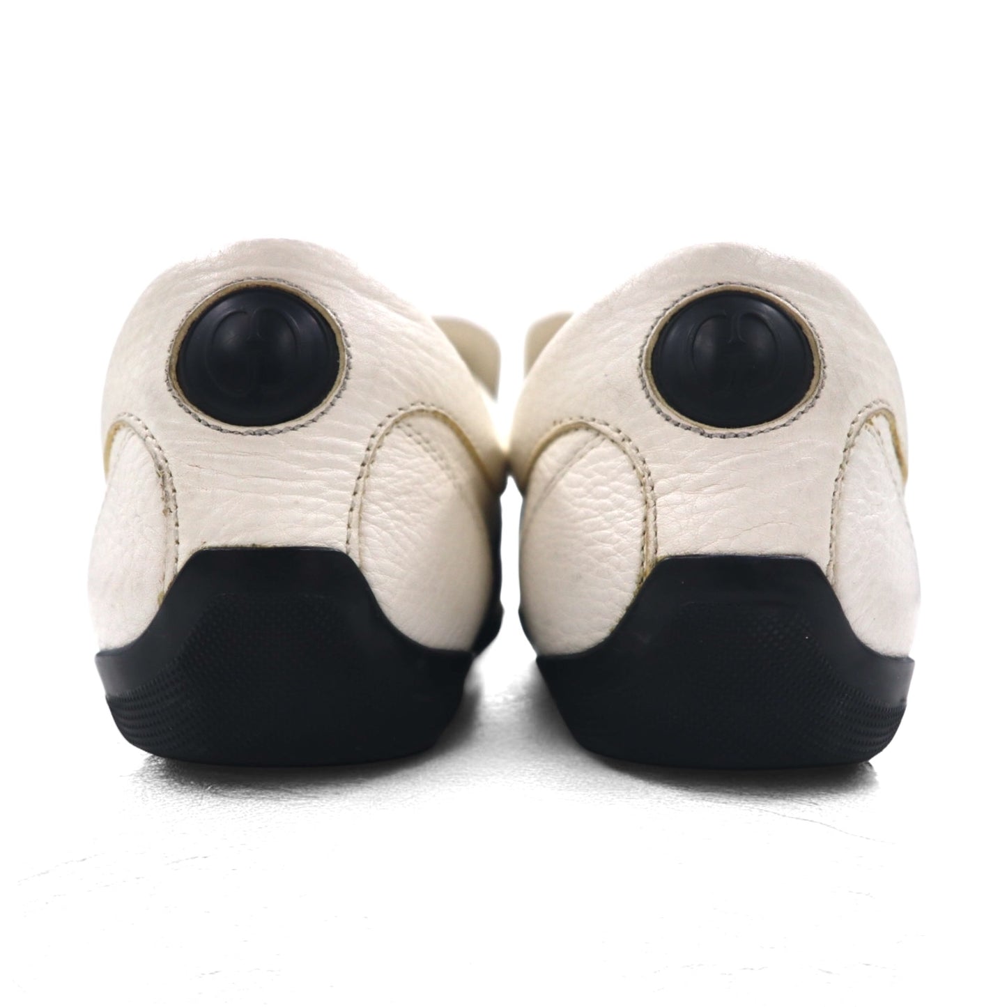 GUCCI イタリア製 シェリーライン ドライビングシューズ スリッポン スニーカー 28cm ホワイト レザー 108445