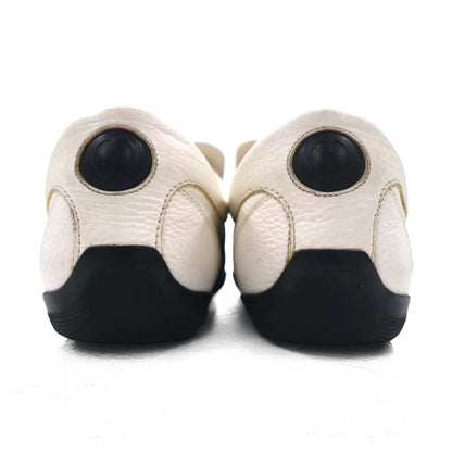 GUCCI イタリア製 シェリーライン ドライビングシューズ スリッポン スニーカー 28cm ホワイト レザー 108445