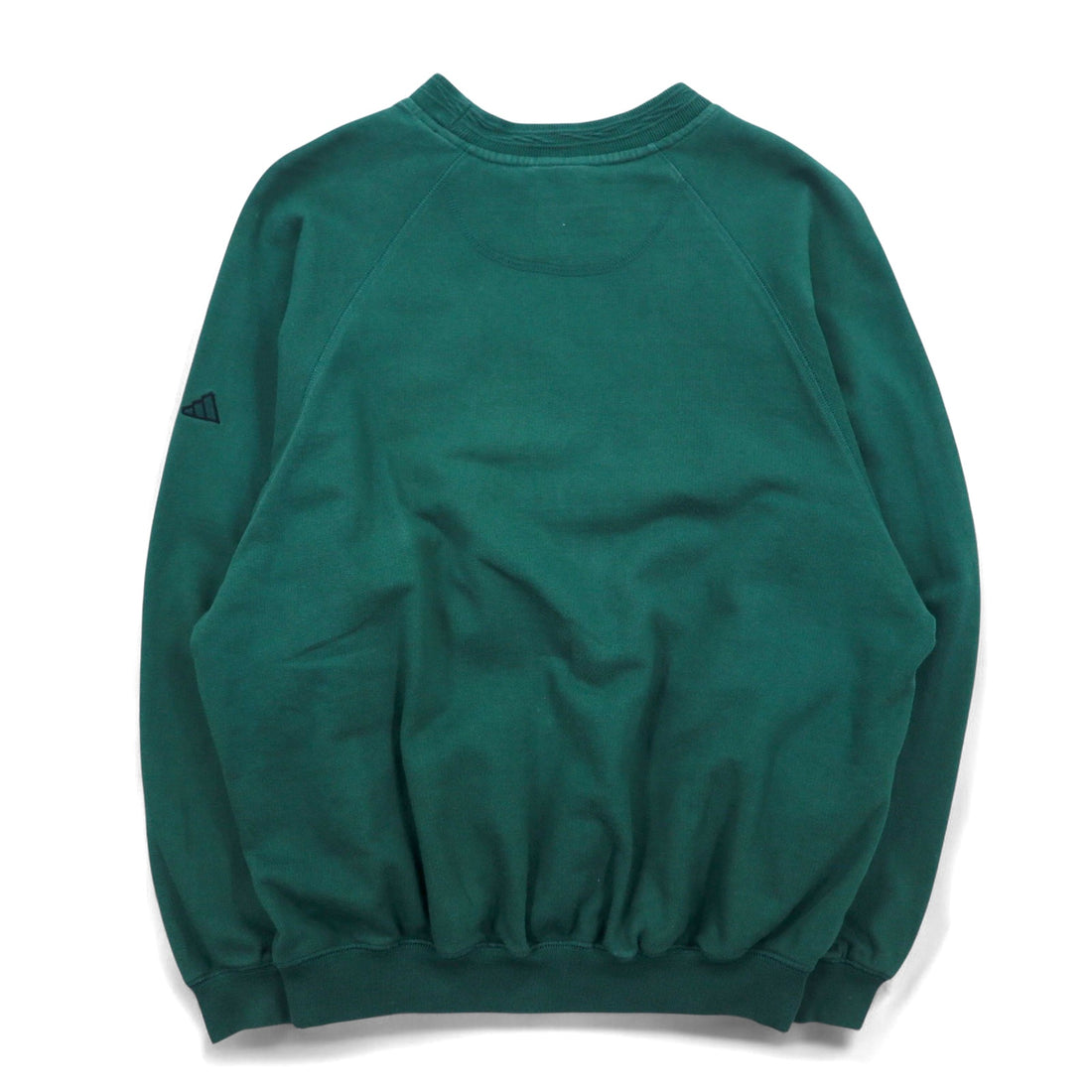 adidas 00s Logo Embroidered Sweatshirt, S, Green, Cotton, Made in Turkey