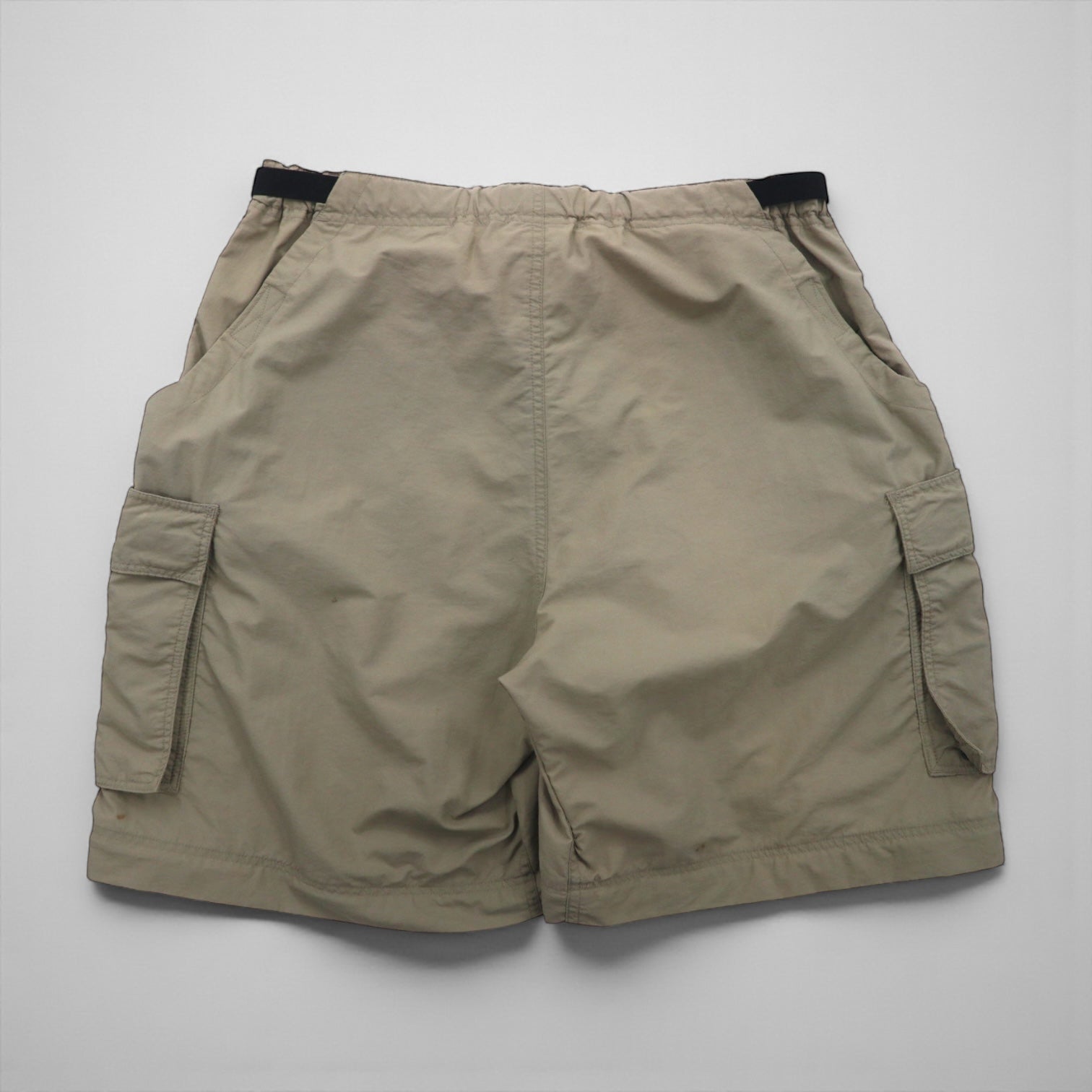 REI Convertible 2-Way Cargo Shorts, Size L, Beige, Nylon, Waterproof, Slits, Zippered Legs