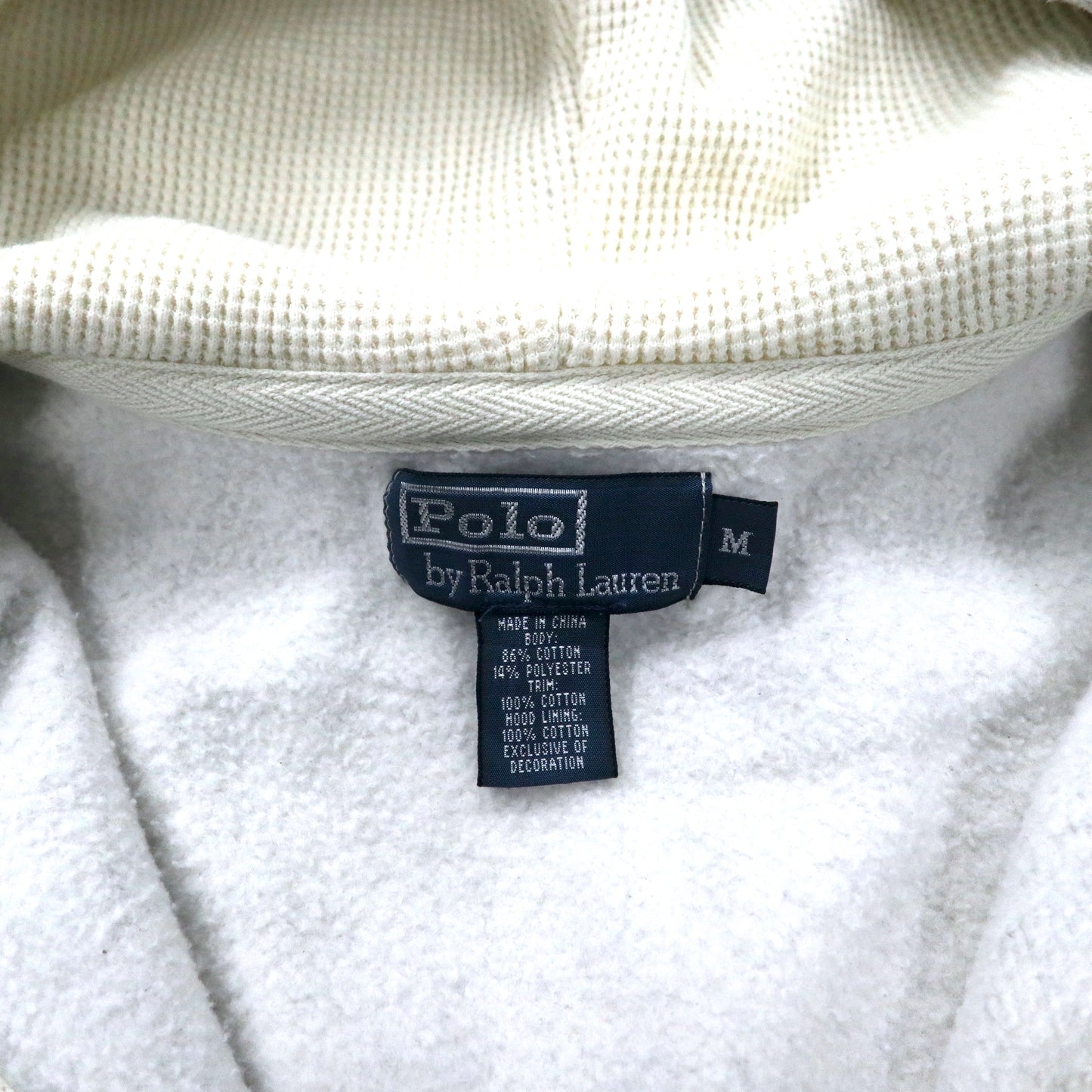 Polo by Ralph Lauren リバースウィーブ フルジップパーカー M グレー コットン 裏起毛 スモールポニー刺繍