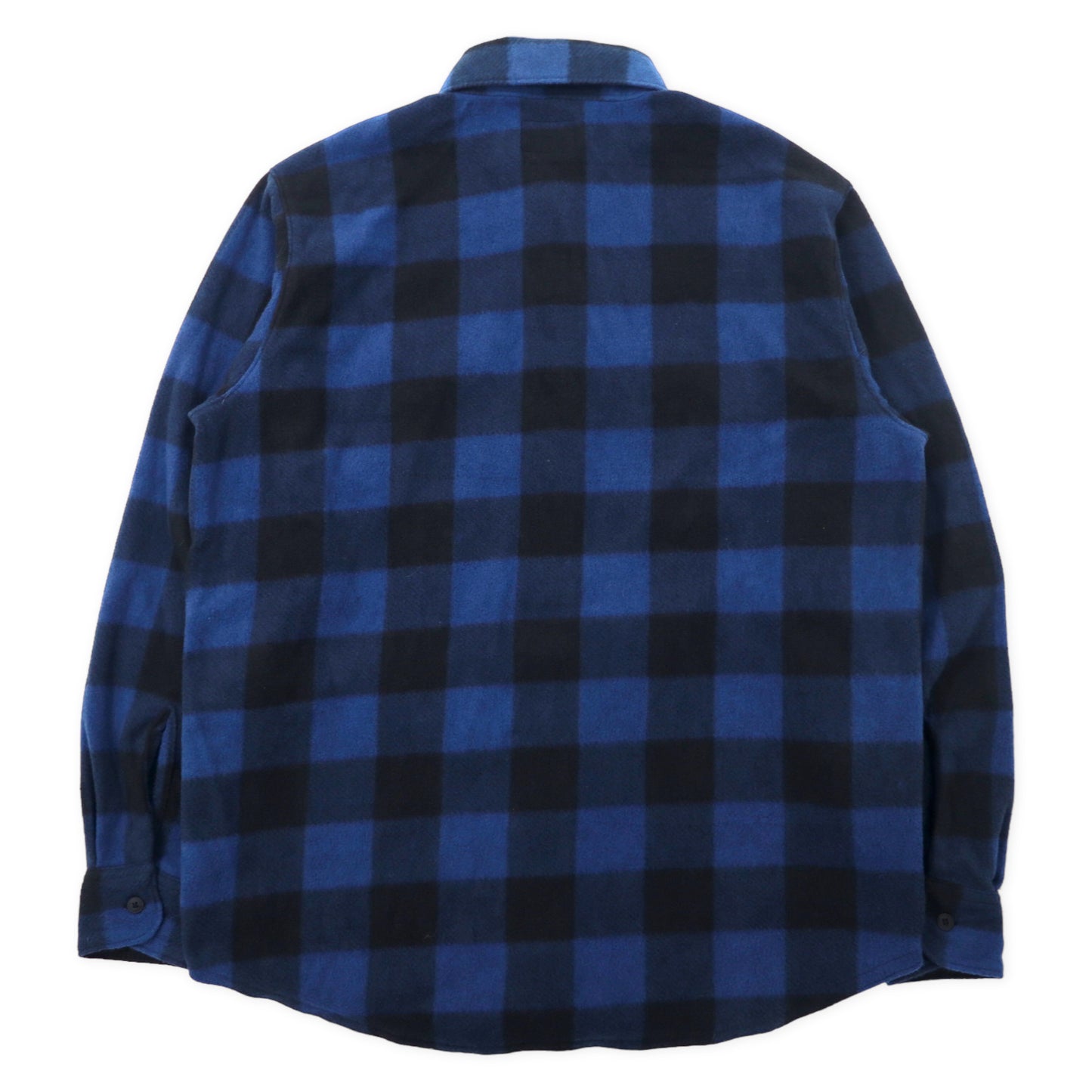 WRANGLER 90's FLEECE Shirt M Blue CHECKED polyester – 日本然リトテ