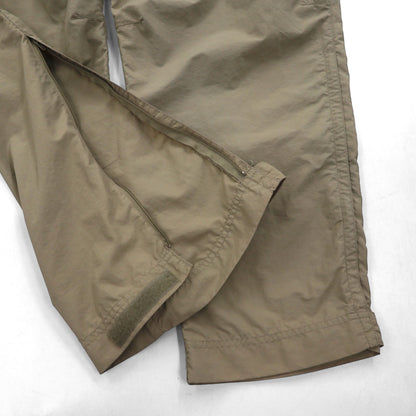 REI Convertible 2-Way Cargo Shorts, Size L, Beige, Nylon, Waterproof, Slits, Zippered Legs