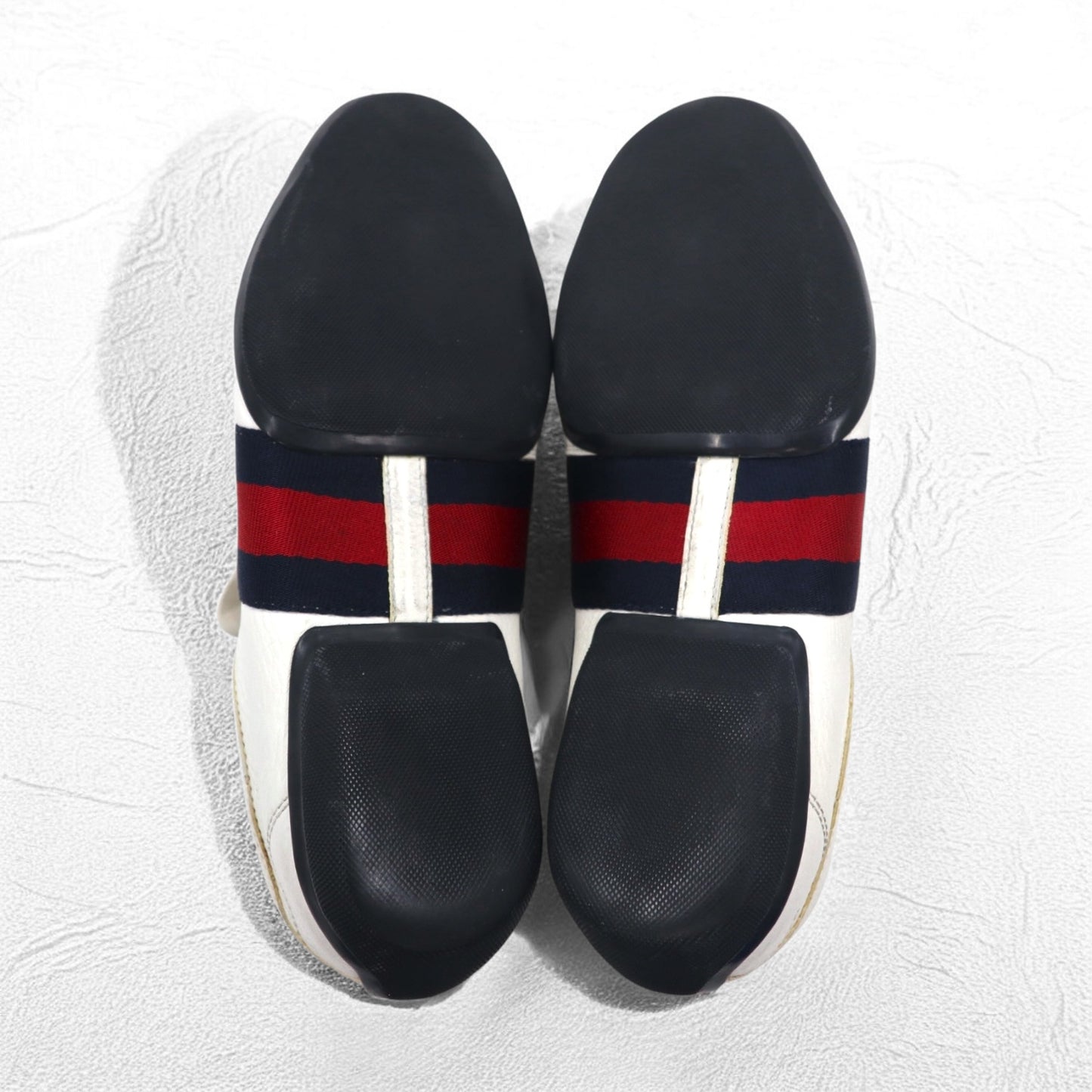 GUCCI イタリア製 シェリーライン ドライビングシューズ スリッポン スニーカー 28cm ホワイト レザー 108445