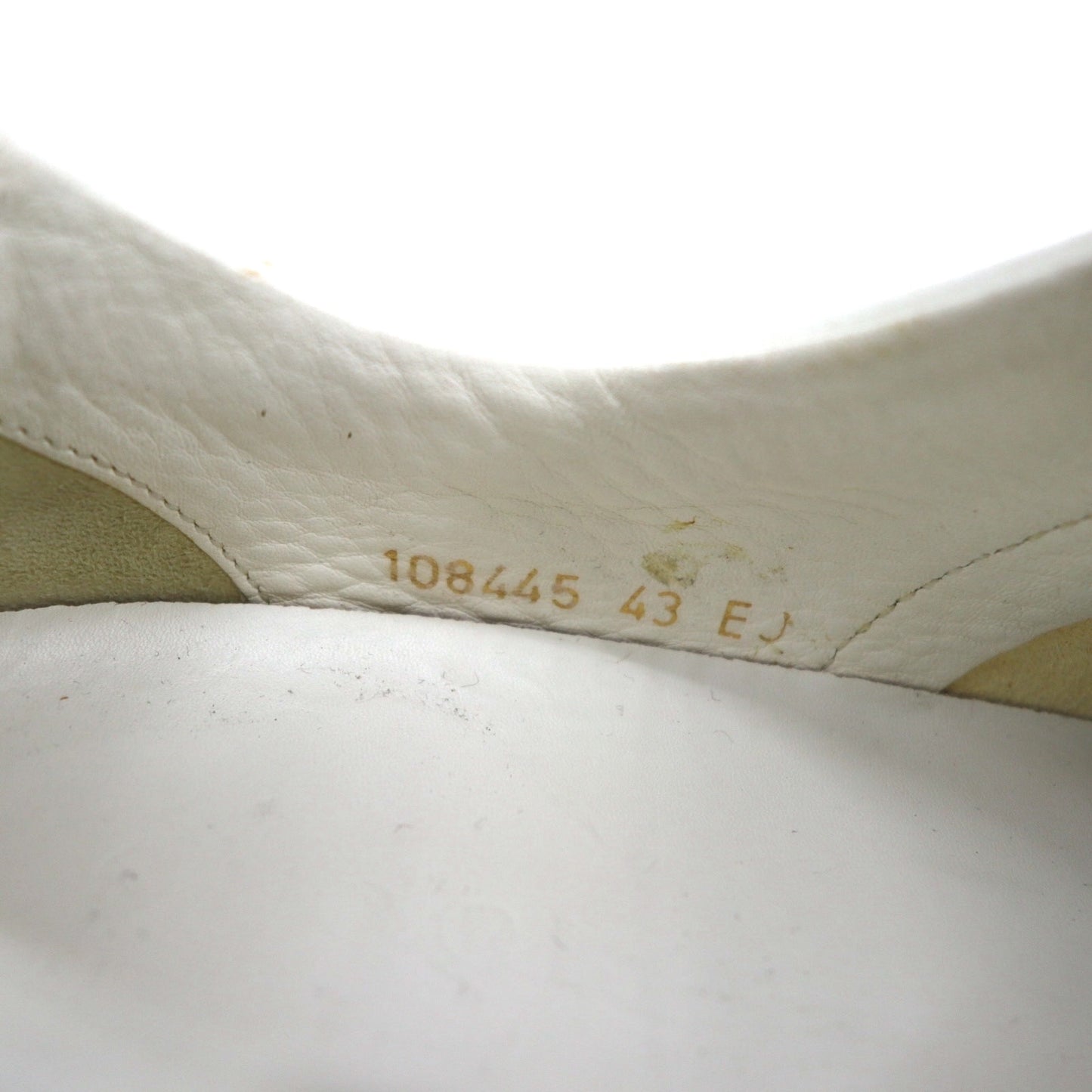 GUCCI イタリア製 シェリーライン ドライビングシューズ スリッポン スニーカー 28cm ホワイト レザー 108445