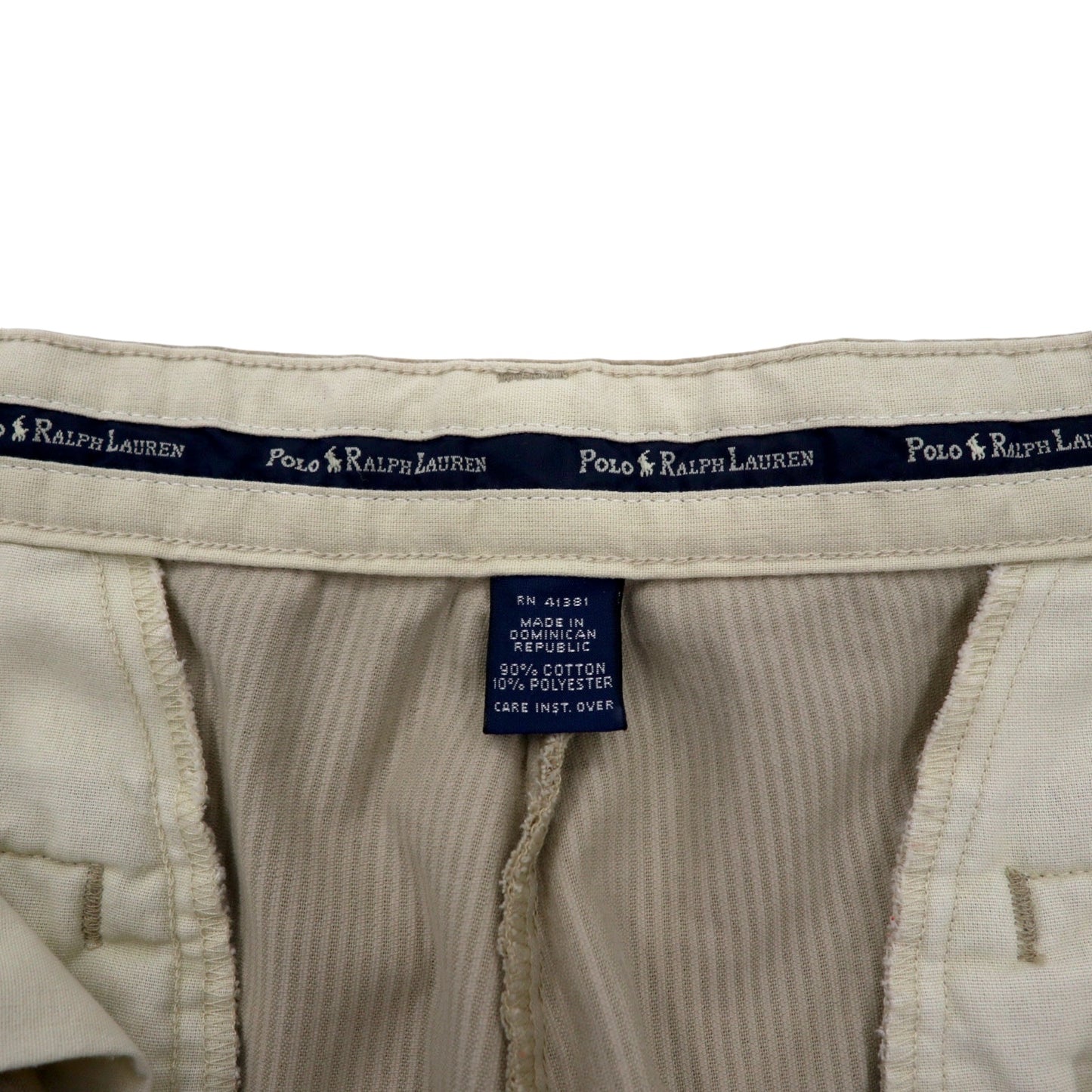 POLO RALPH LAUREN 90年代 ワイド コーデュロイパンツ 36 ベージュ コットン ANDREW PANTドミニカ共和国製