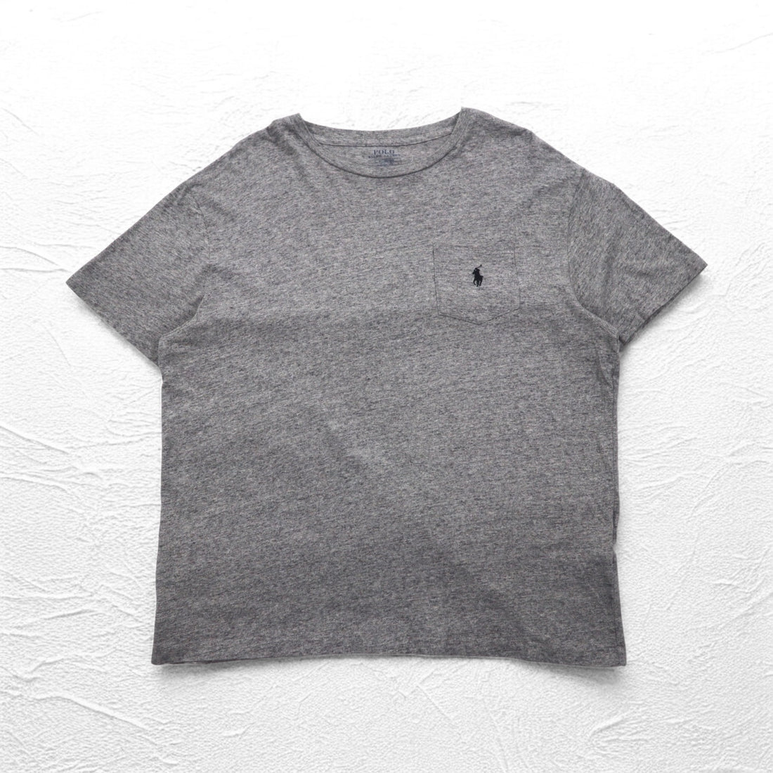 POLO RALPH LAUREN クラシックフィット ポケット Tシャツ ポケT L グレー スモールポニー刺繍