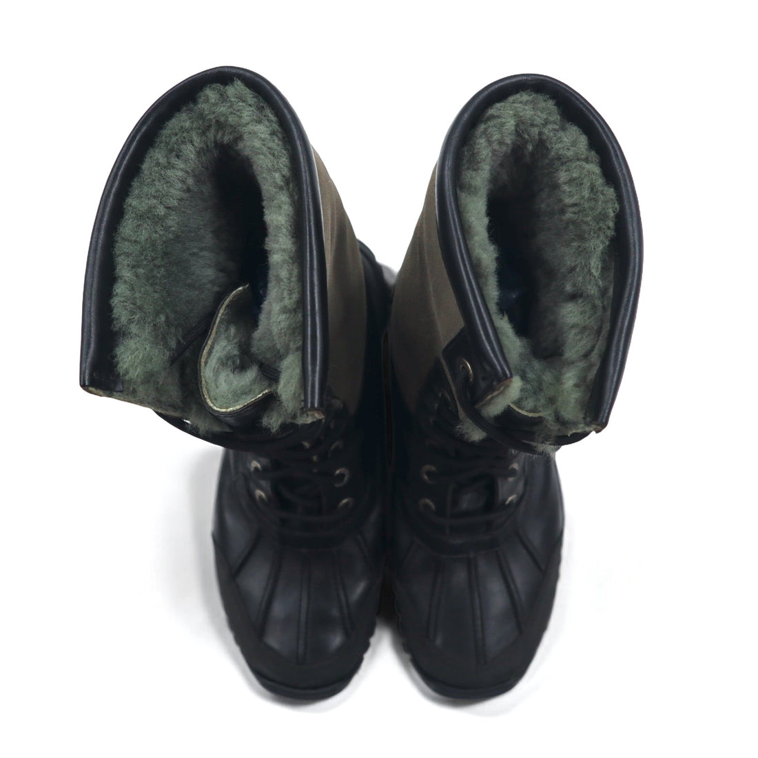 UGG Adirondack Snow Boots 26cm Black Leather WATERPROOF Waterproof Vibram Sole Adirondack