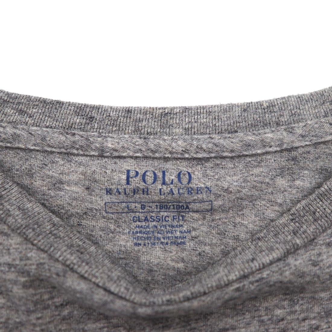 POLO RALPH LAUREN クラシックフィット ポケット Tシャツ ポケT L グレー スモールポニー刺繍