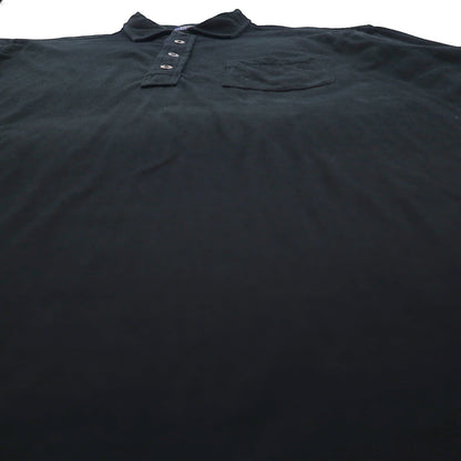 Polo Ralph Lauren Oversized Long Sleeve Rugby Polo Shirt, Size 2XL, Black, Cotton