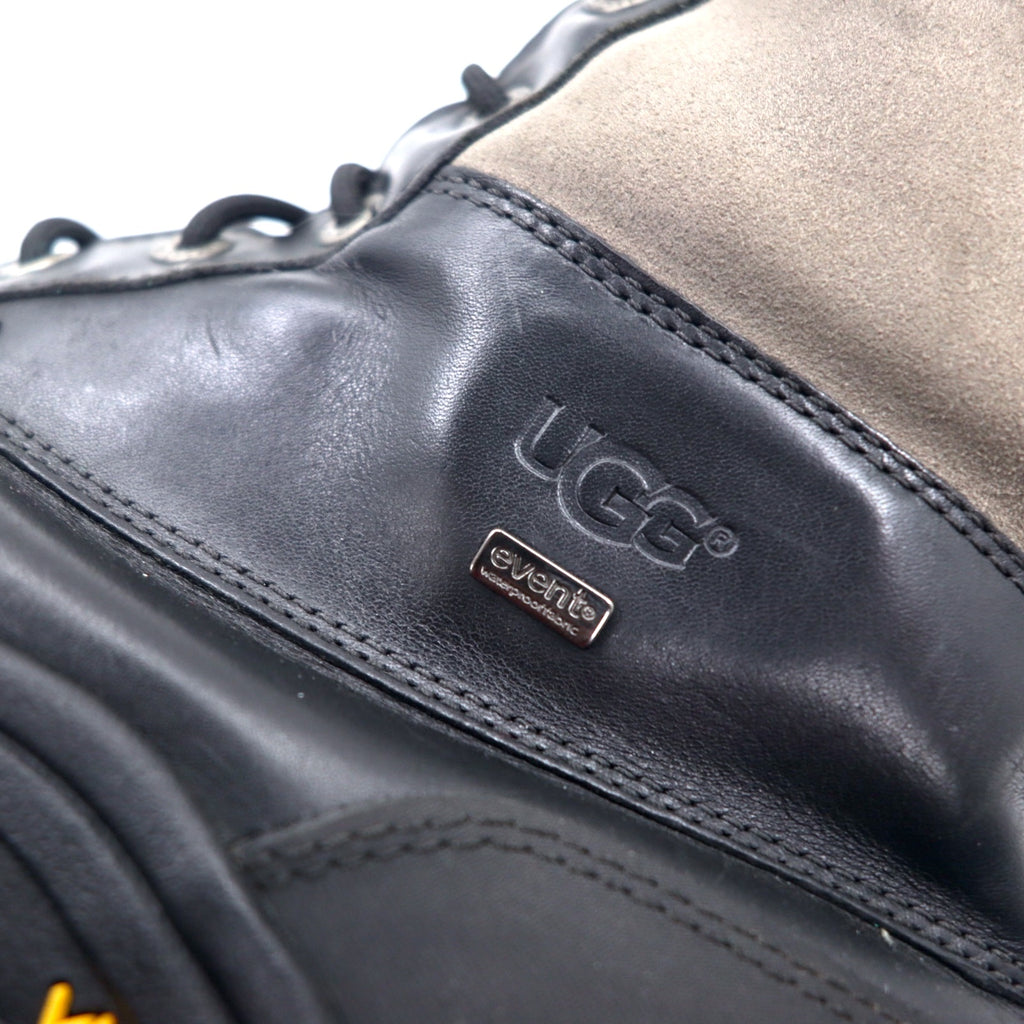 UGG Adirondack Snow Boots 26cm Black Leather WATERPROOF Waterproof Vibram Sole Adirondack