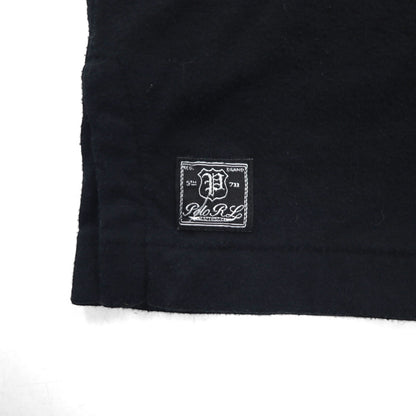 Polo Ralph Lauren Oversized Long Sleeve Rugby Polo Shirt, Size 2XL, Black, Cotton