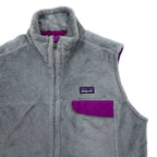 Patagonia Full Zip Fleece Vest XL Gray Polyester POLARTEC 25445