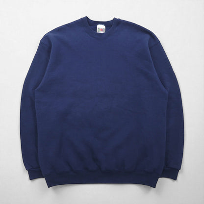 FRUIT OF THE LOOM 90s USA Sweatshirt ヘビーウェイト ブランク スウェット トレーナー XL ネイビー 無地 90年代 USA製