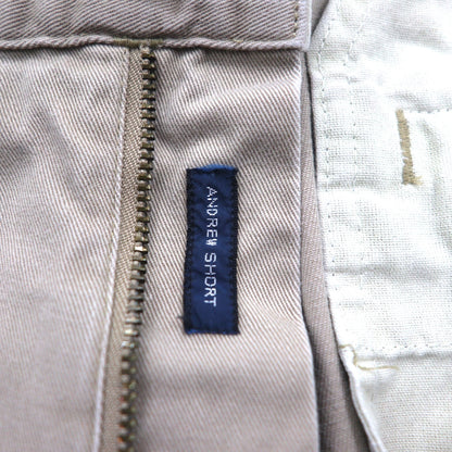 POLO RALPH LAUREN 90年代 ポロチノ 2タック ショート チノパンツ ハーフパンツ M ベージュ コットン