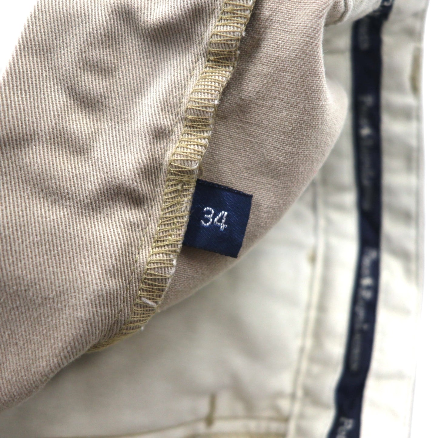 POLO RALPH LAUREN 90年代 ポロチノ 2タック ショート チノパンツ ハーフパンツ M ベージュ コットン