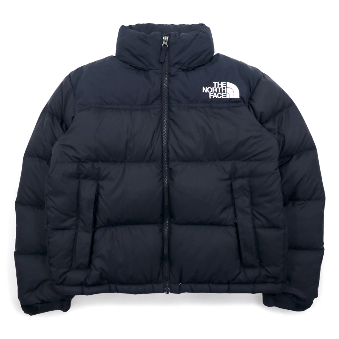 THE NORTH FACE Short Nuptse Jacket Down Jacket M Black Nylon NDW91952