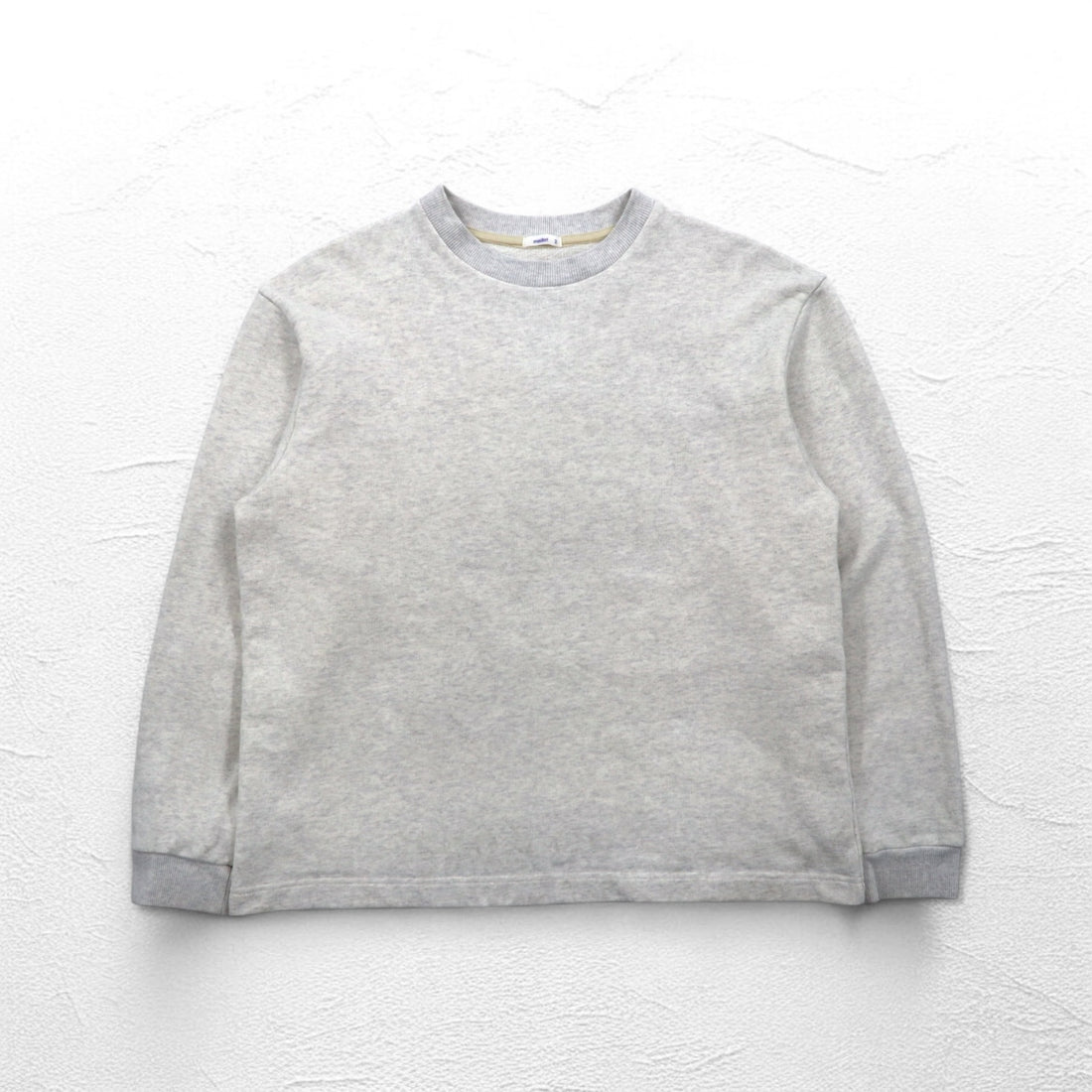 maillot American Dry Sweat Crew Neck Trainer M Grey Cotton Made in Japan