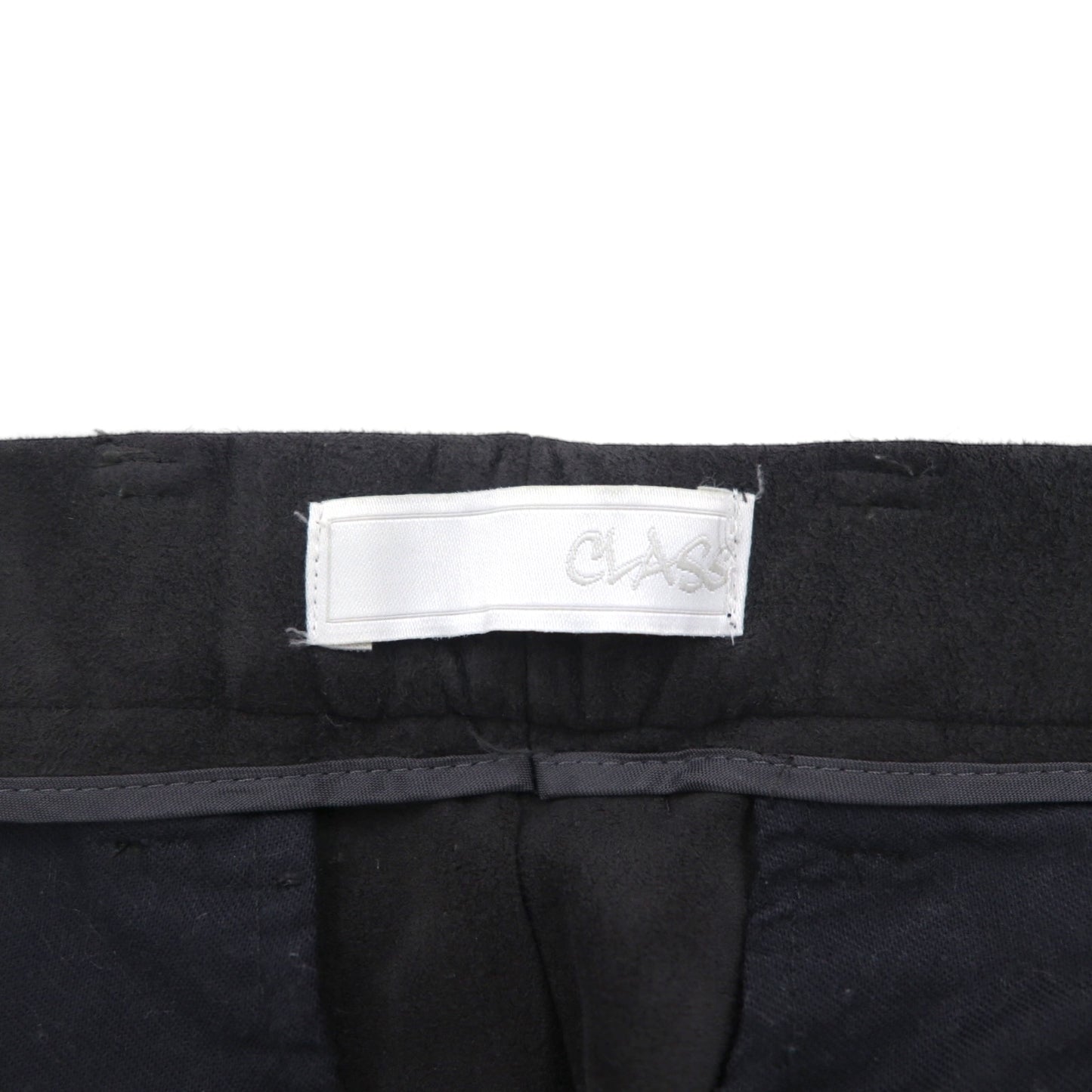 CLASS (POOL BY CLASS) Ultra Suede Pants, Size S, Gray, with Bondage Belt, CBGA09UNIB, Made in Japan