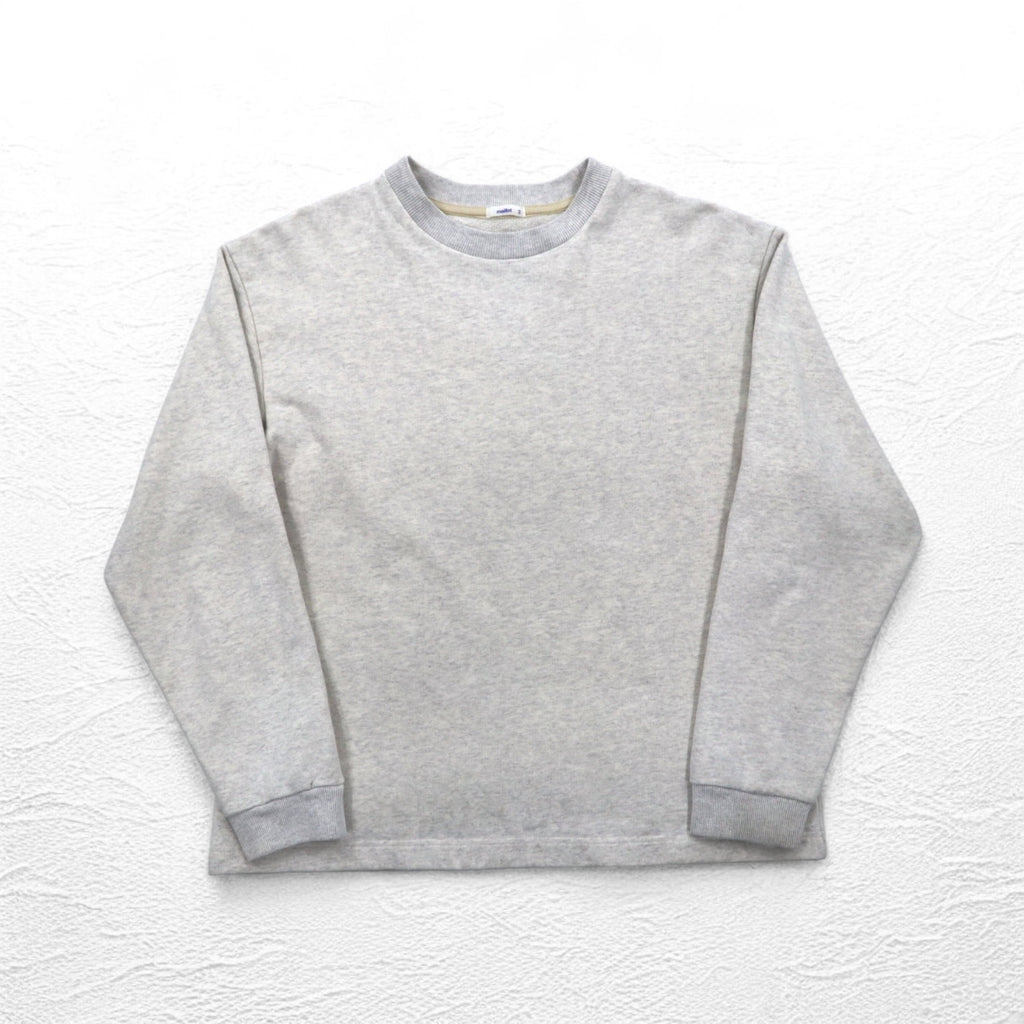 maillot American Dry Sweat Crew Neck Trainer M Grey Cotton Made in Japan
