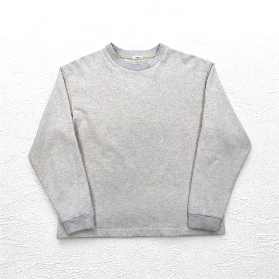 maillot American Dry Sweat Crew Neck Trainer M Grey Cotton Made in Japan