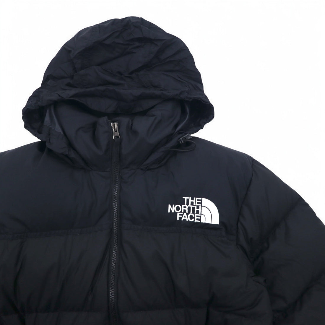 THE NORTH FACE Short Nuptse Jacket Down Jacket M Black Nylon NDW91952