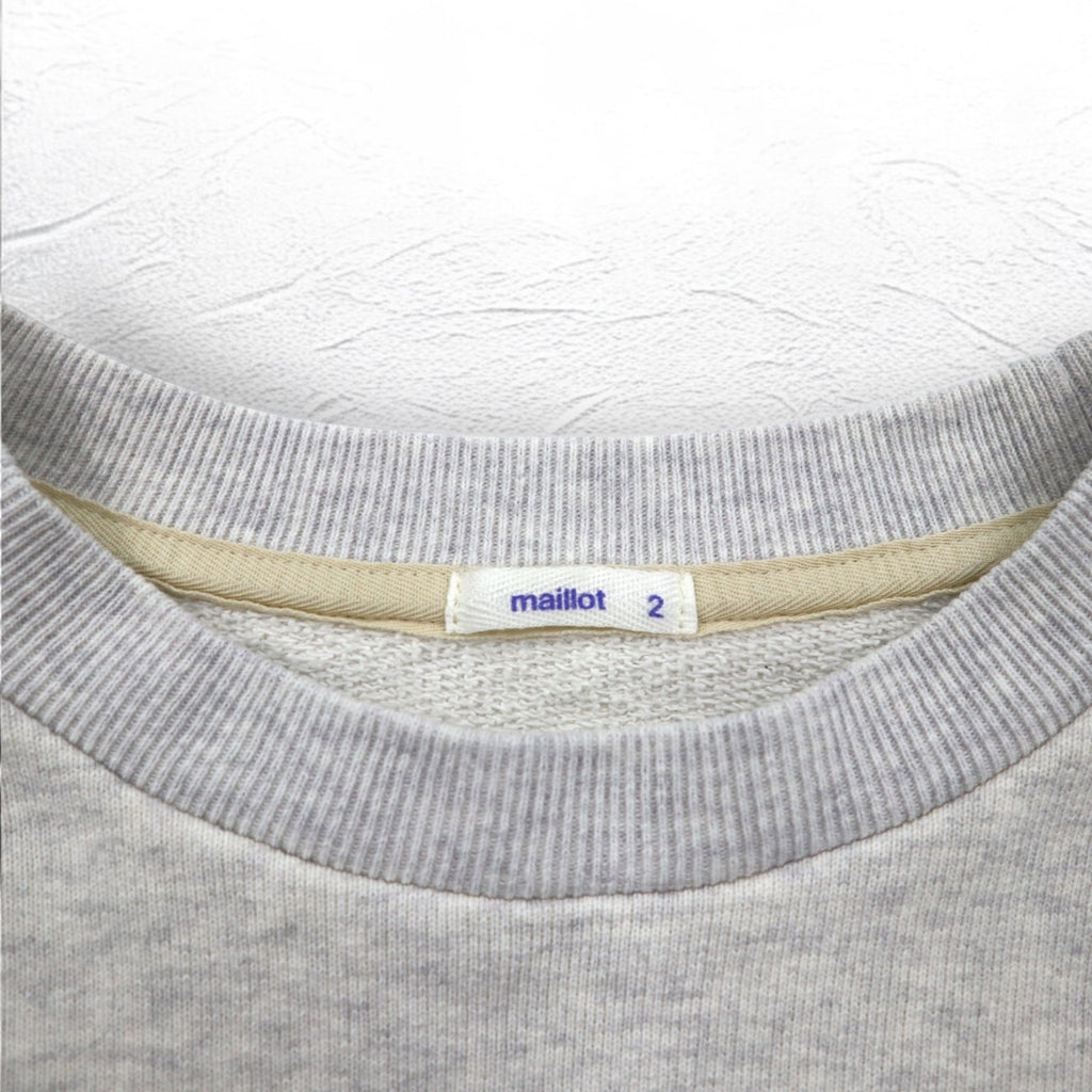 maillot American Dry Sweat Crew Neck Trainer M Grey Cotton Made in Japan