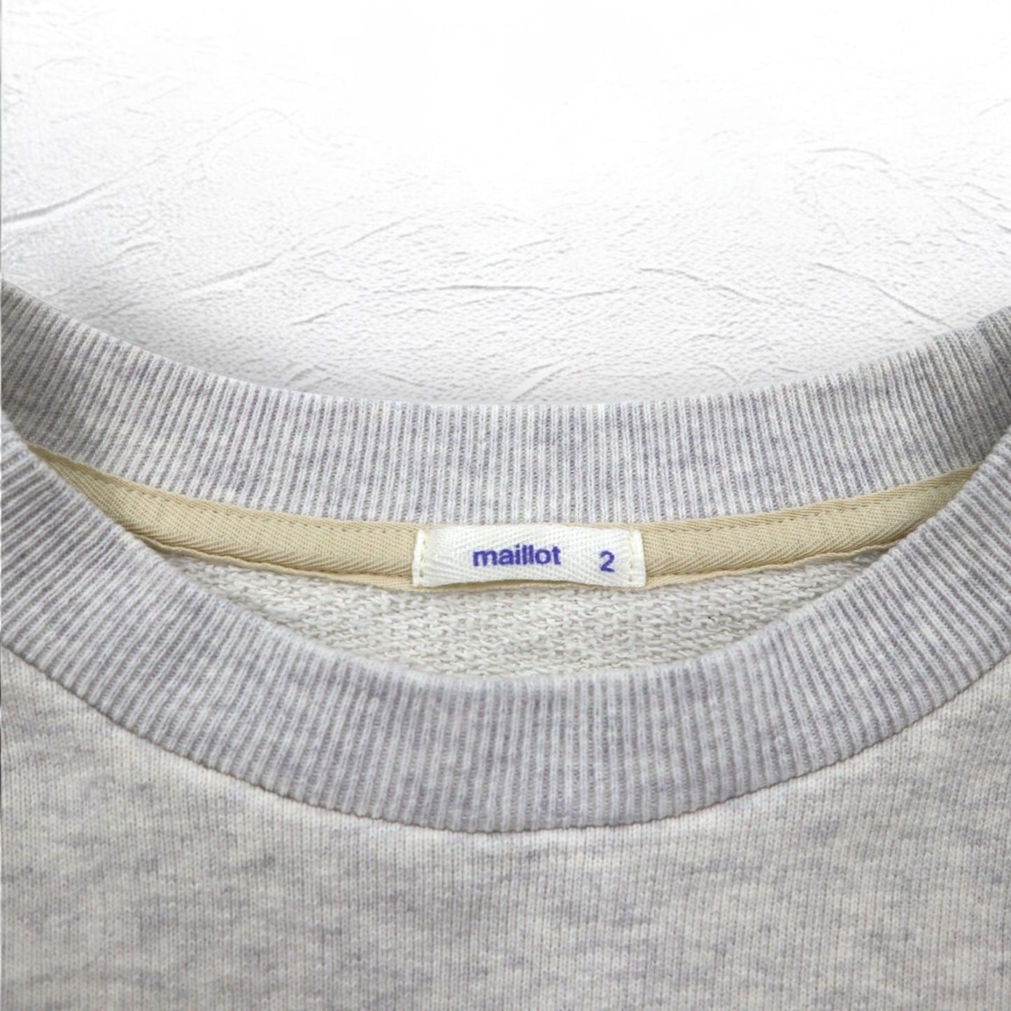 maillot アメリカン ドライ クルーネック スウェット American Dry Sweat Crew Neck Trainer M グレー コットン 日本製