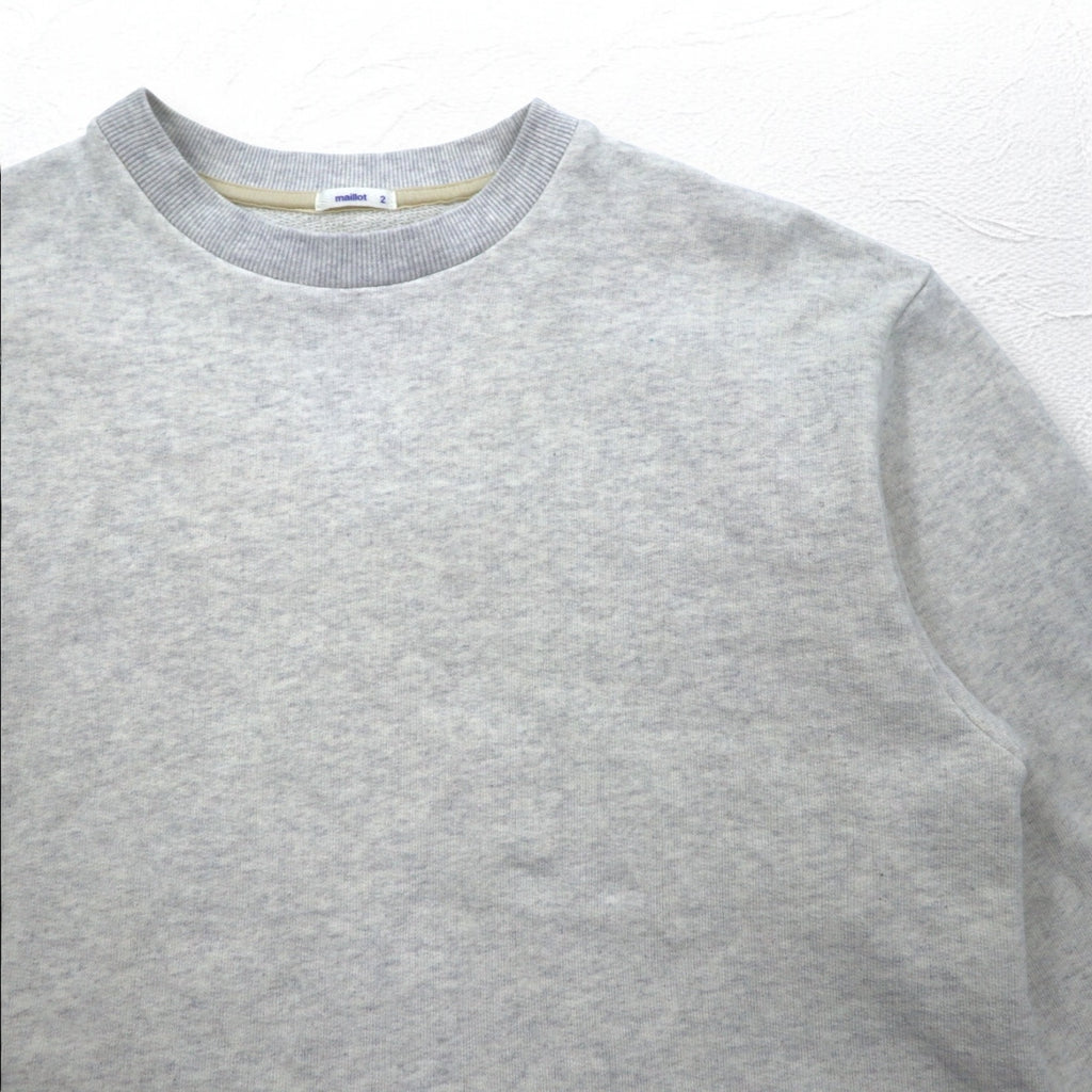 maillot American Dry Sweat Crew Neck Trainer M Grey Cotton Made in Japan