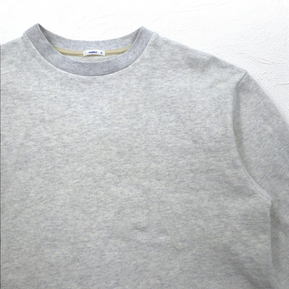 maillot American Dry Sweat Crew Neck Trainer M Grey Cotton Made in Japan