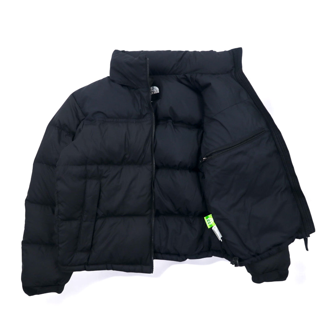 THE NORTH FACE Short Nuptse Jacket Down Jacket M Black Nylon NDW91952