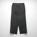 HUGO BOSS 90s Made in USA Wide-leg Pleated Tuck Slacks, Size L, Gray Wool