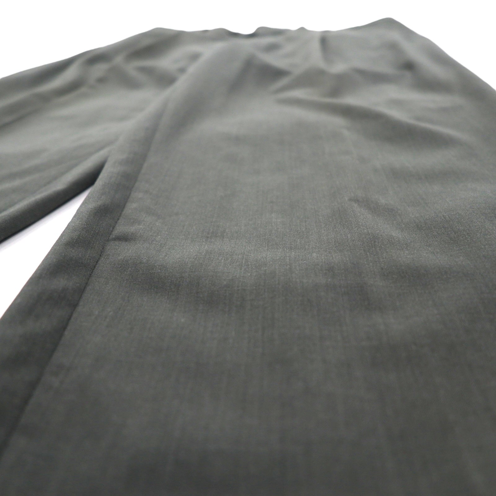HUGO BOSS 90s Made in USA Wide-leg Pleated Tuck Slacks, Size L, Gray Wool