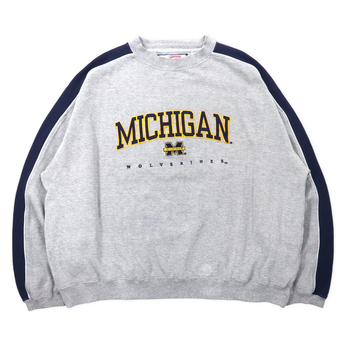 CADRE ATHLETIC 90年代 カレッジ 刺繍 スウェット XXL グレー コットン MICHIGAN ビッグサイズ