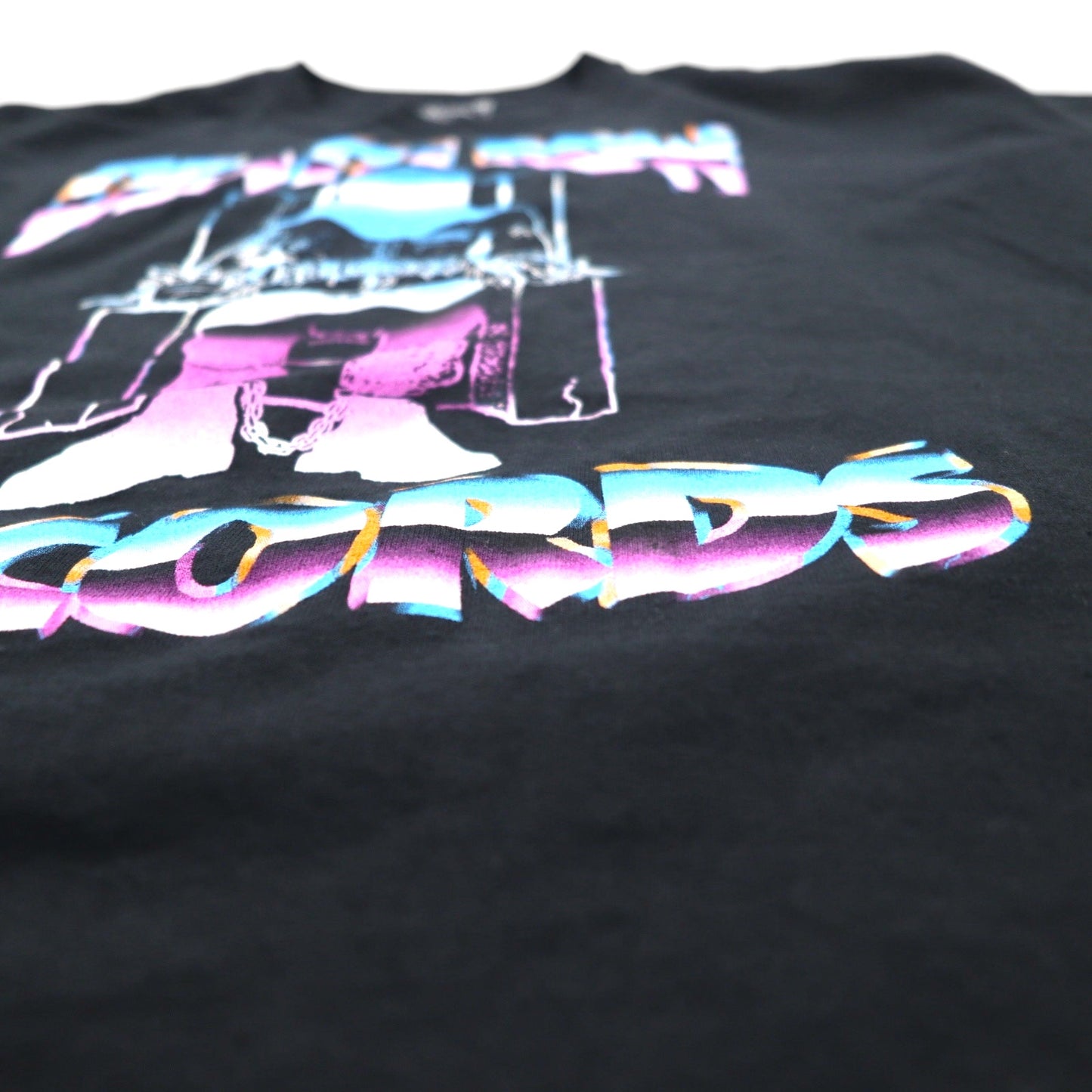 DEATH ROW RECORDS Hip Hop Label T-Shirt, Size L, Black Cotton, RIPPLE JUNCTION