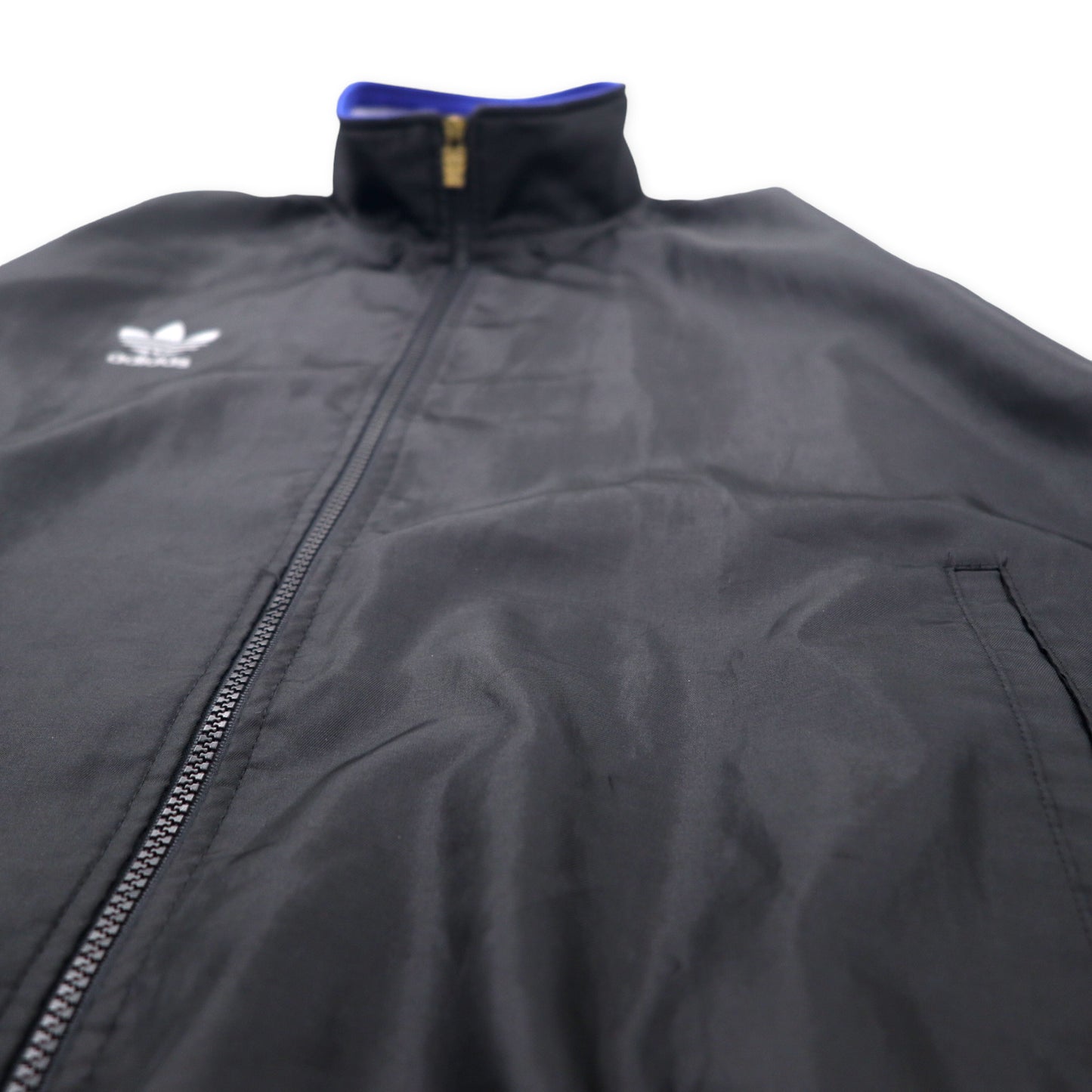 Adidas 80's Descente MADE TRACK JACKET Setup Jersey XO Black Hoodie  Detachable Trefile Logo made in Japan